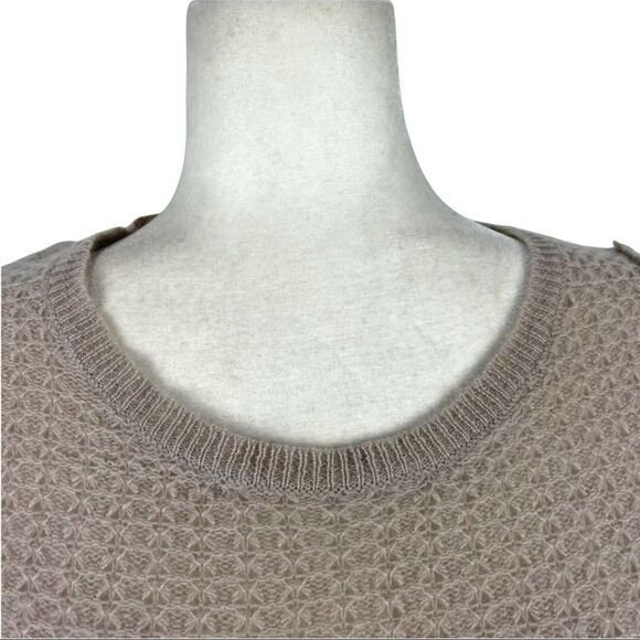 360 Cashmere Cashmere Pullover Sweater Ribbed Cuffs Inside out Stitching Small - Picture 5 of 14